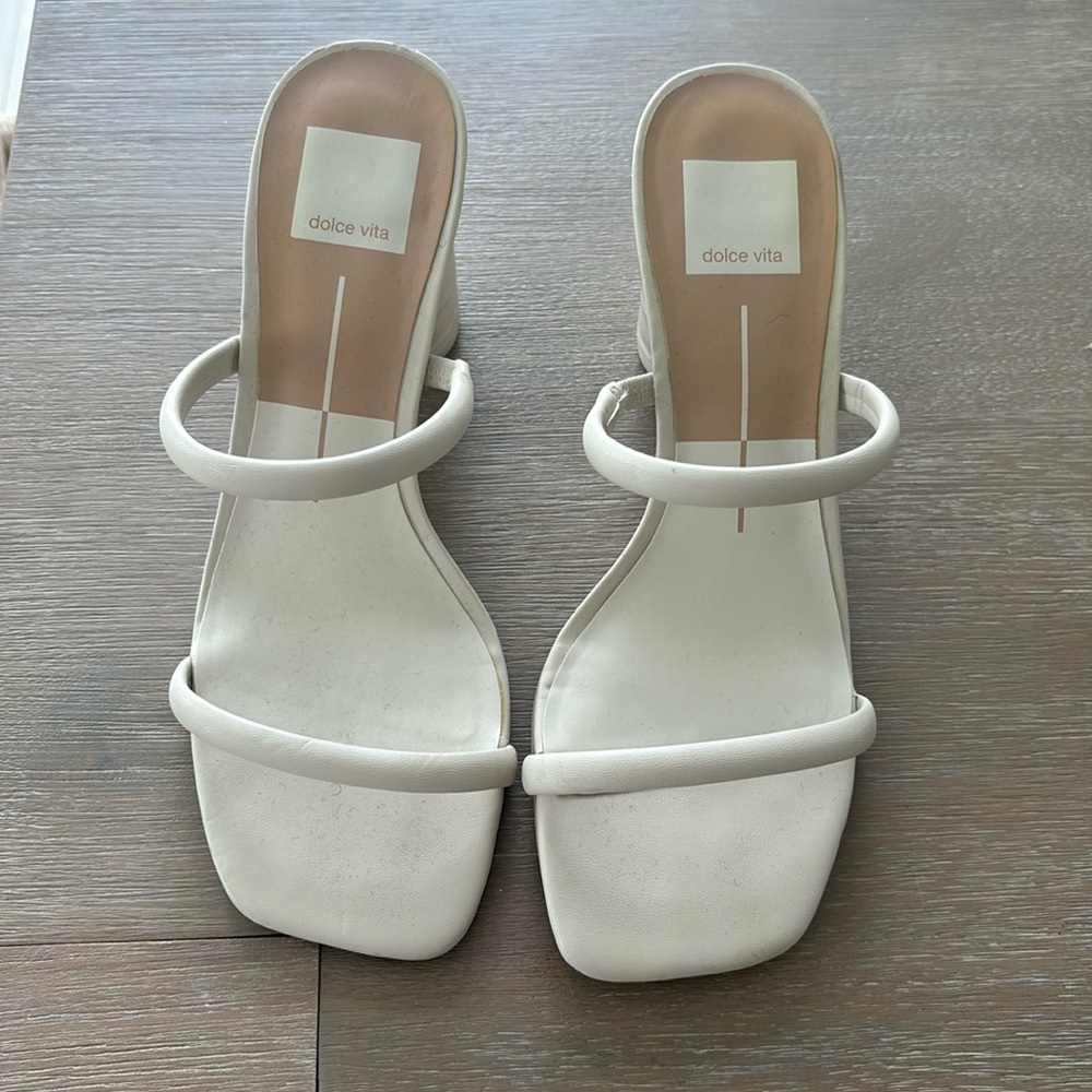 Dolce Vita White Heels